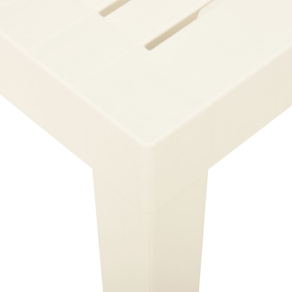 Maison Exclusive - Mesa De Jardín De Plástico Blanca 79x65x72 Cm