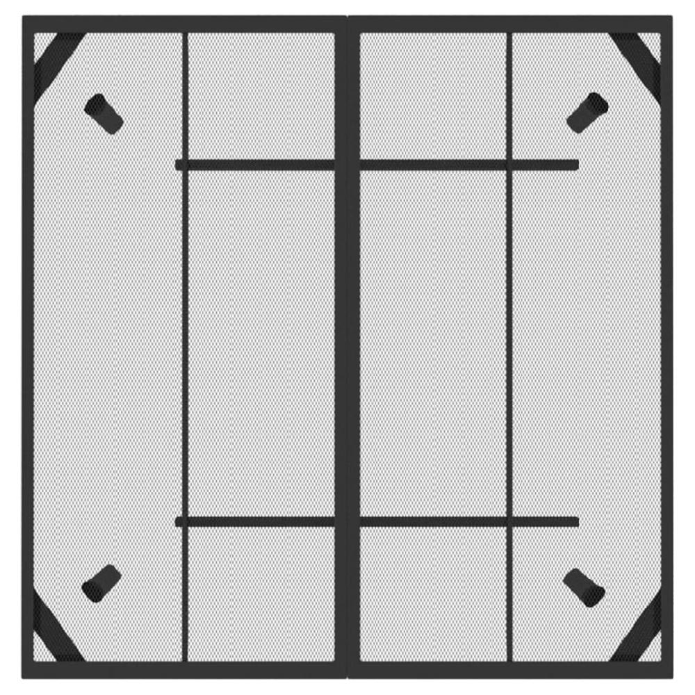 Maison Exclusive - Mesa De Jardín Malla De Acero Gris Antracita 100x100x72 Cm