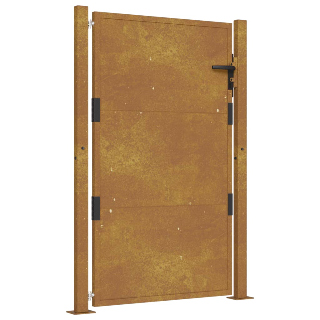 Maison Exclusive - Puerta De Jardín Acero Corten 105x155 Cm