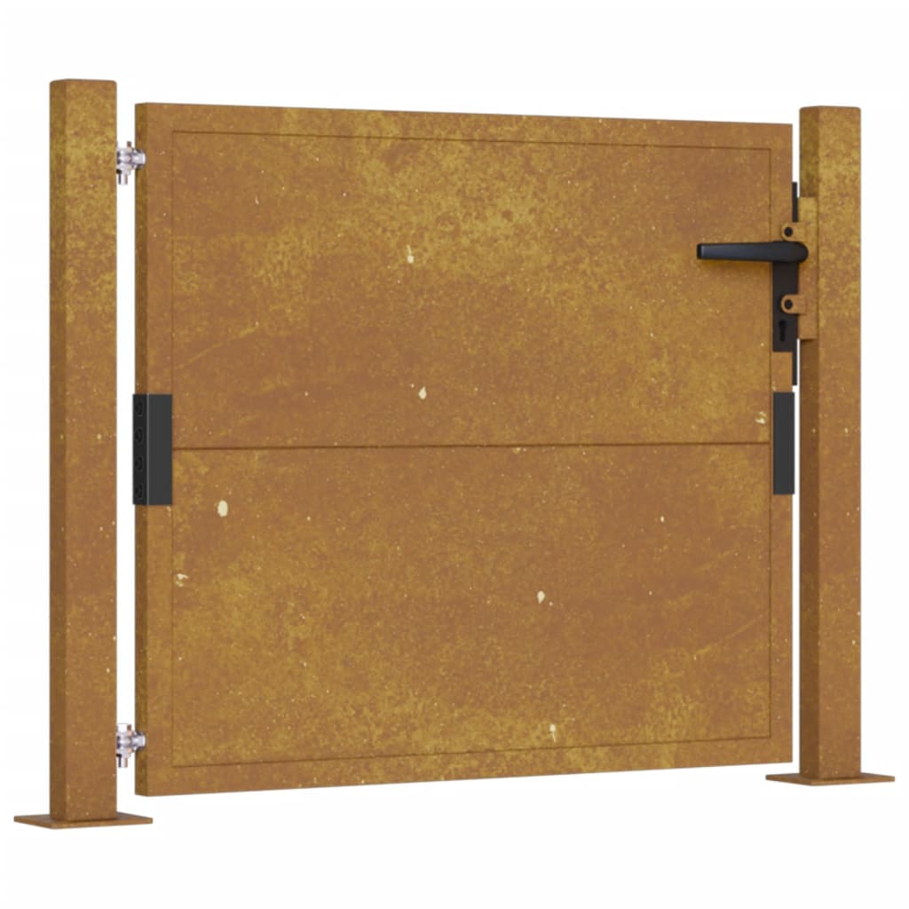 Maison Exclusive - Puerta De Jardín Acero Corten 105x80 Cm