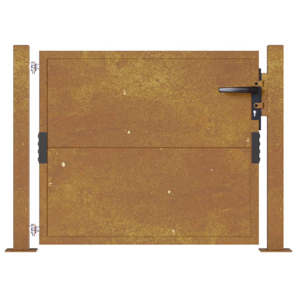 Maison Exclusive - Puerta De Jardín Acero Corten 105x80 Cm