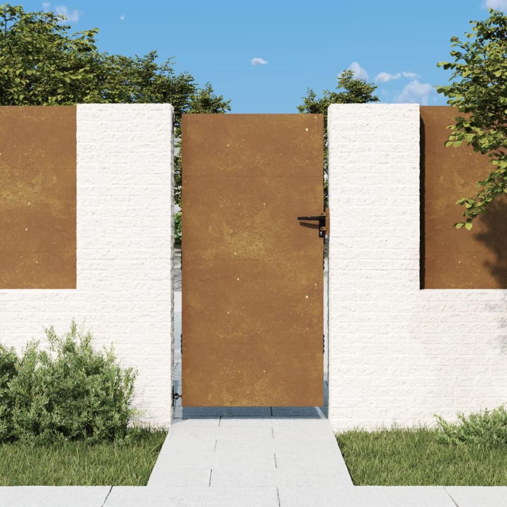 Maison Exclusive - Puerta de jardín acero corten 85x200 cm