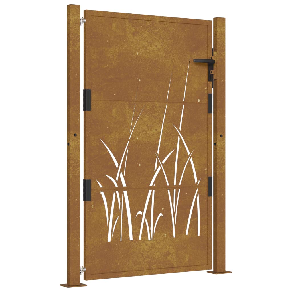 Maison Exclusive - Puerta De Jardín Acero Corten Diseño Maison Exclusive - Erba 105x155 Cm