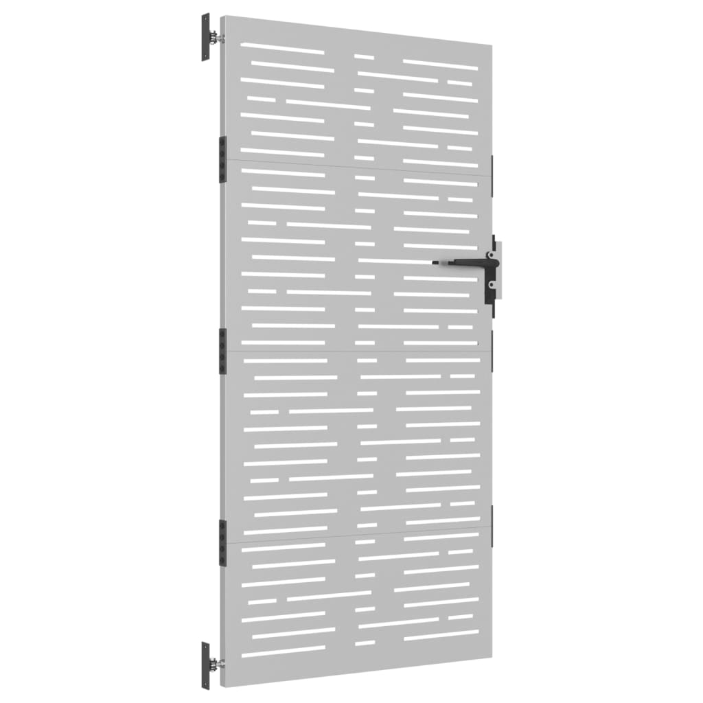Maison Exclusive - Puerta De Jardín Acero Corten Diseño Cuadrado 85x175 Cm