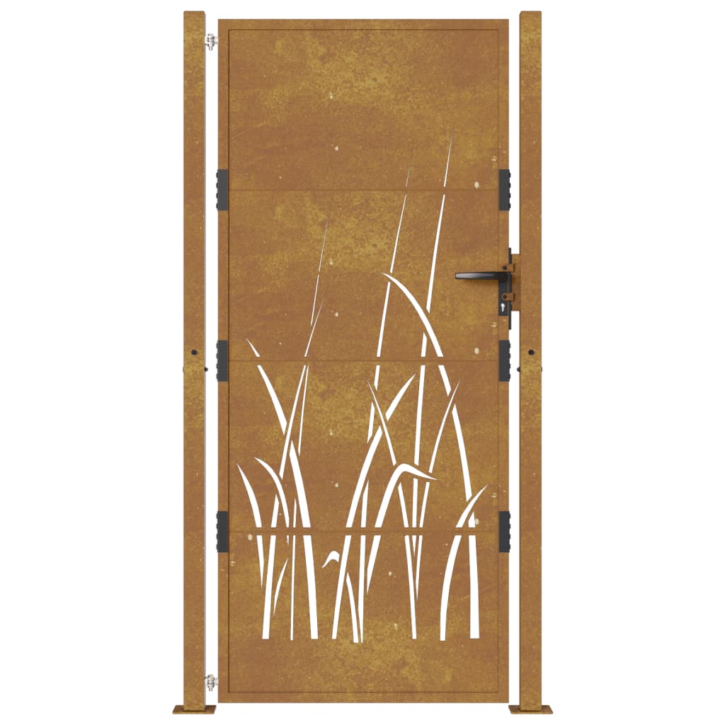 Maison Exclusive - Puerta De Jardín Acero Corten Diseño Maison Exclusive - Erba 105x205 Cm