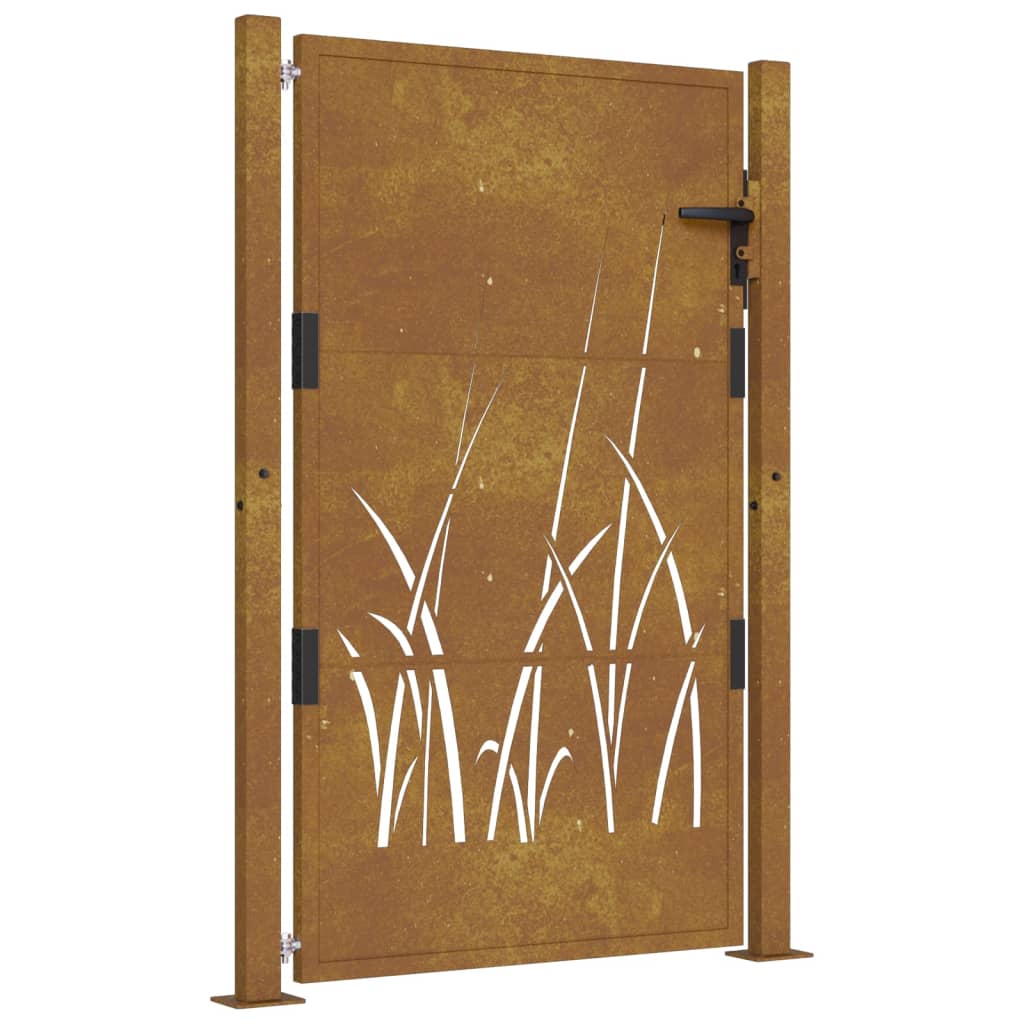 Maison Exclusive - Puerta De Jardín Acero Corten Diseño Maison Exclusive - Erba 105x130 Cm
