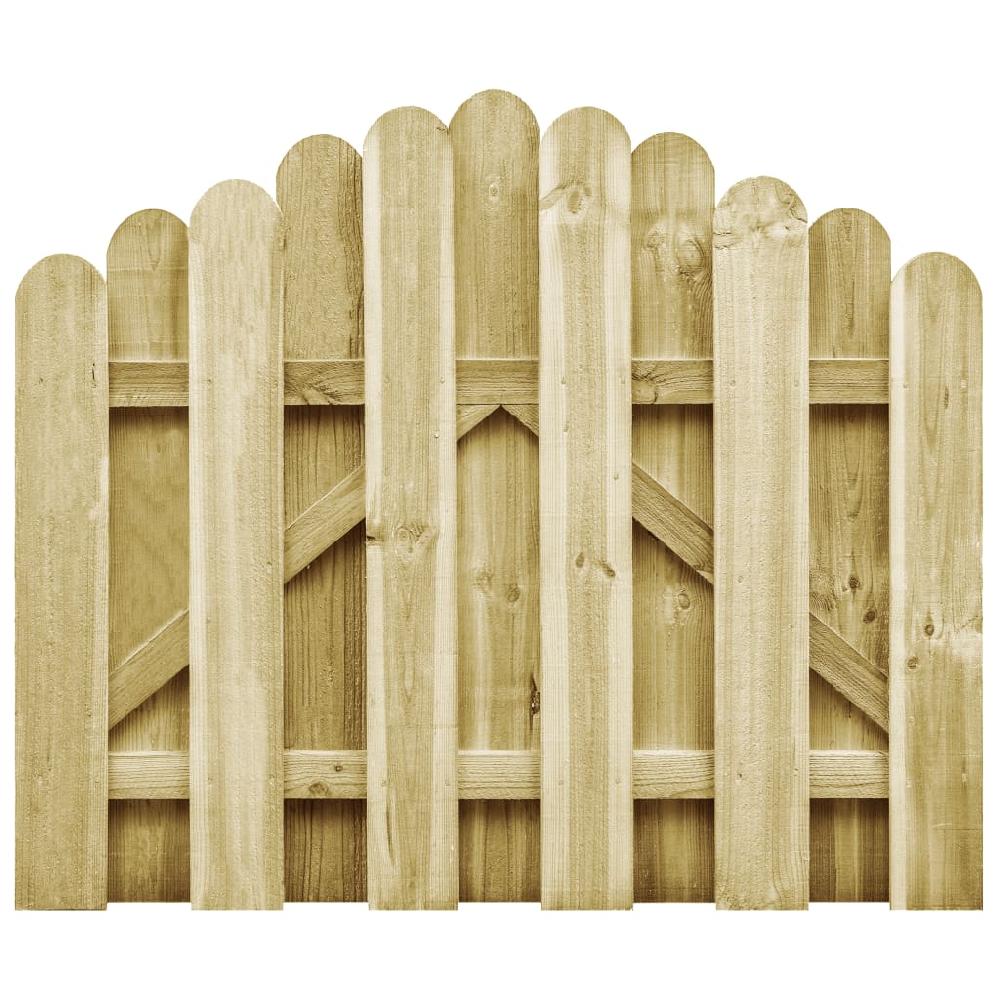 Maison Exclusive - Puerta de jardín madera de pino impregnada 100x75 cm