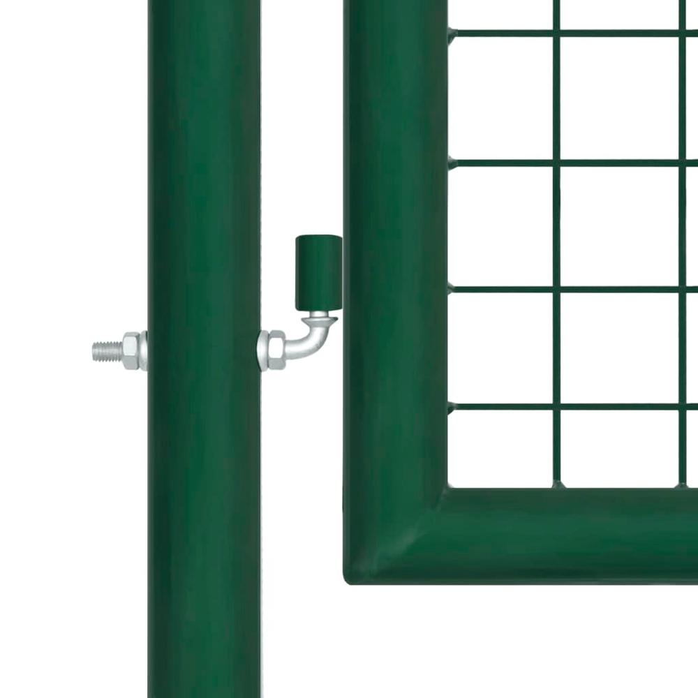 Maison Exclusive - Puerta De Malla De Jardín Acero Verde 390x100 Cm