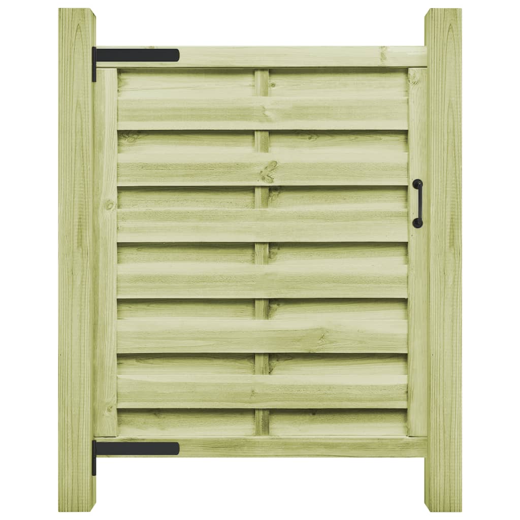Maison Exclusive - Puerta De Valla Madera De Pino Impregnada Verde 100x125 Cm