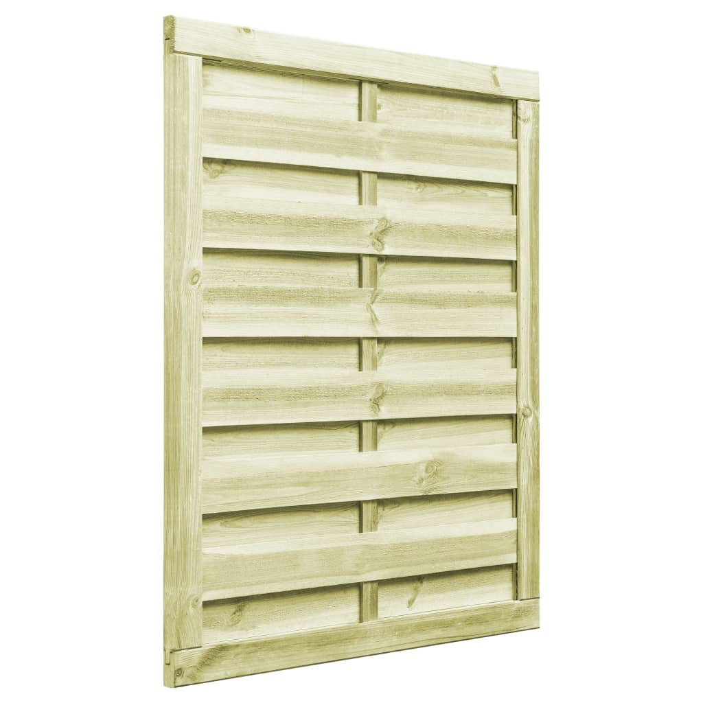Maison Exclusive - Puerta De Valla Madera De Pino Impregnada Verde 100x125 Cm