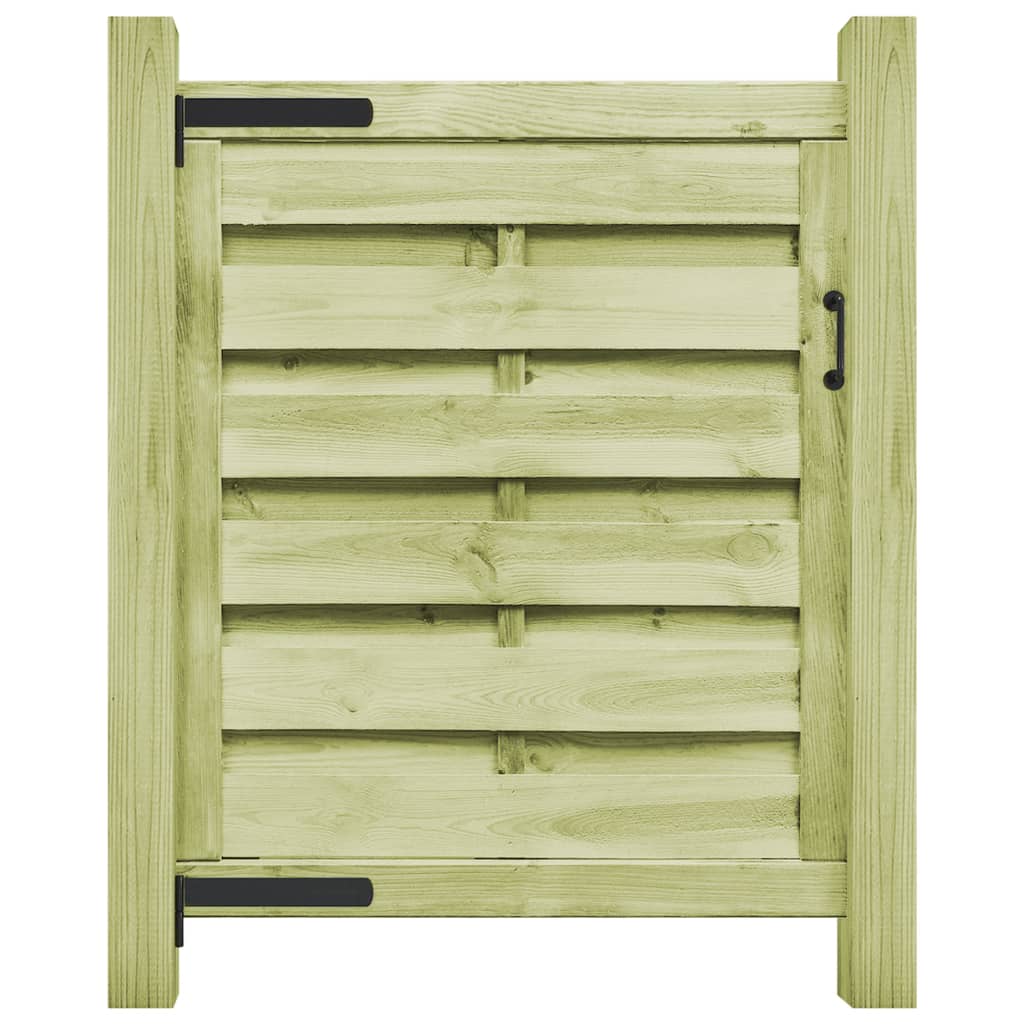 Maison Exclusive - Puerta De Valla Madera De Pino Impregnada Verde 100x100 Cm