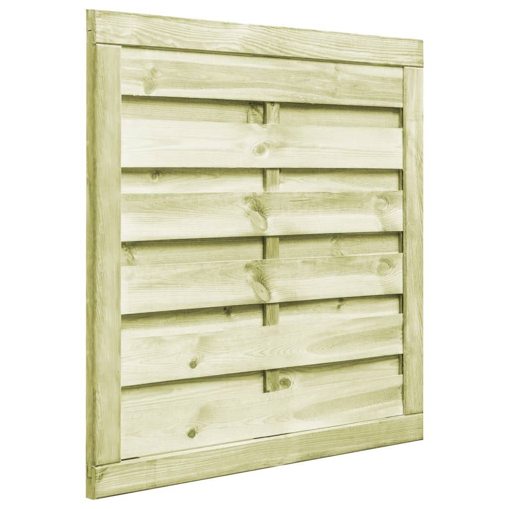 Maison Exclusive - Puerta De Valla Madera De Pino Impregnada Verde 100x100 Cm