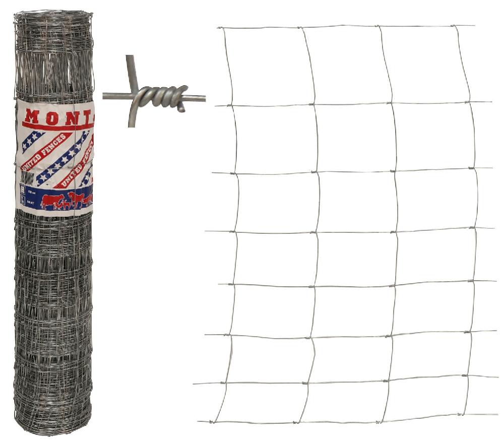 Malla de montaña para cercados de animales con luz de malla decreciente Rollo 50mt. H100cm. - ancho de malla 15cm