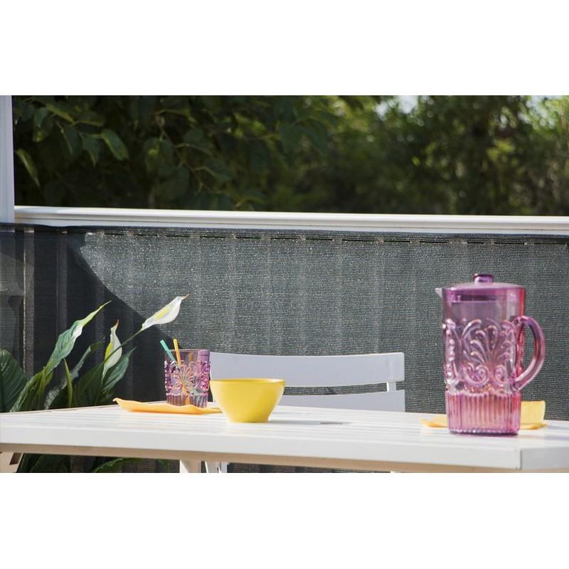 MALLA DE OCULTACION GRIS-ANTRACITA 120 GRAMOS 2 METROS ALTO