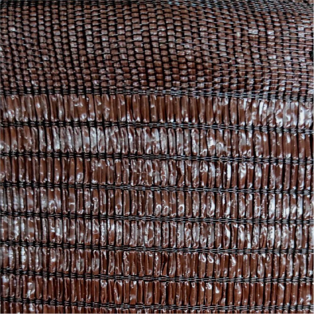Malla Ocultación| 1X50M| Composición 100% Poliamida Alta Densidad| 80% Ocultación| Malla Sombreo| Marron