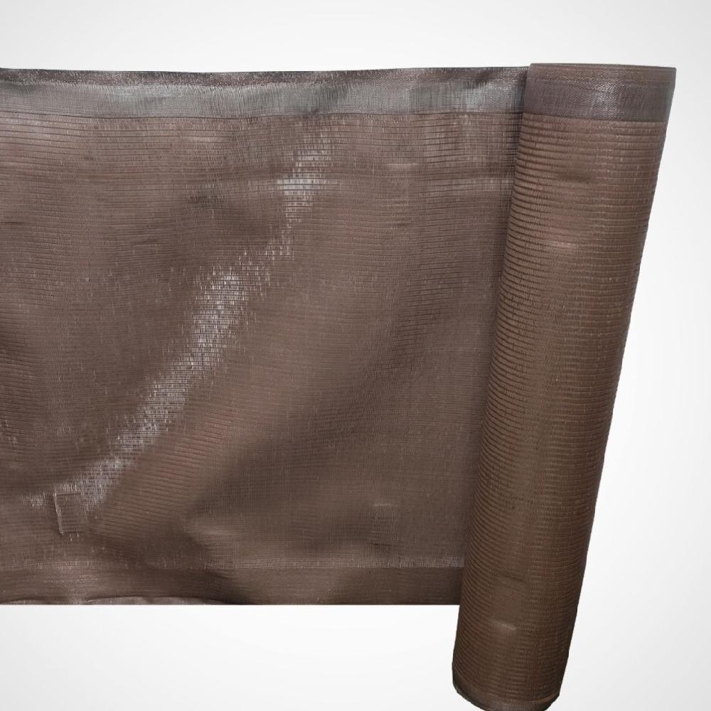 Malla Ocultación| 1X50M| Composición 100% Poliamida Alta Densidad| 80% Ocultación| Malla Sombreo| Marron