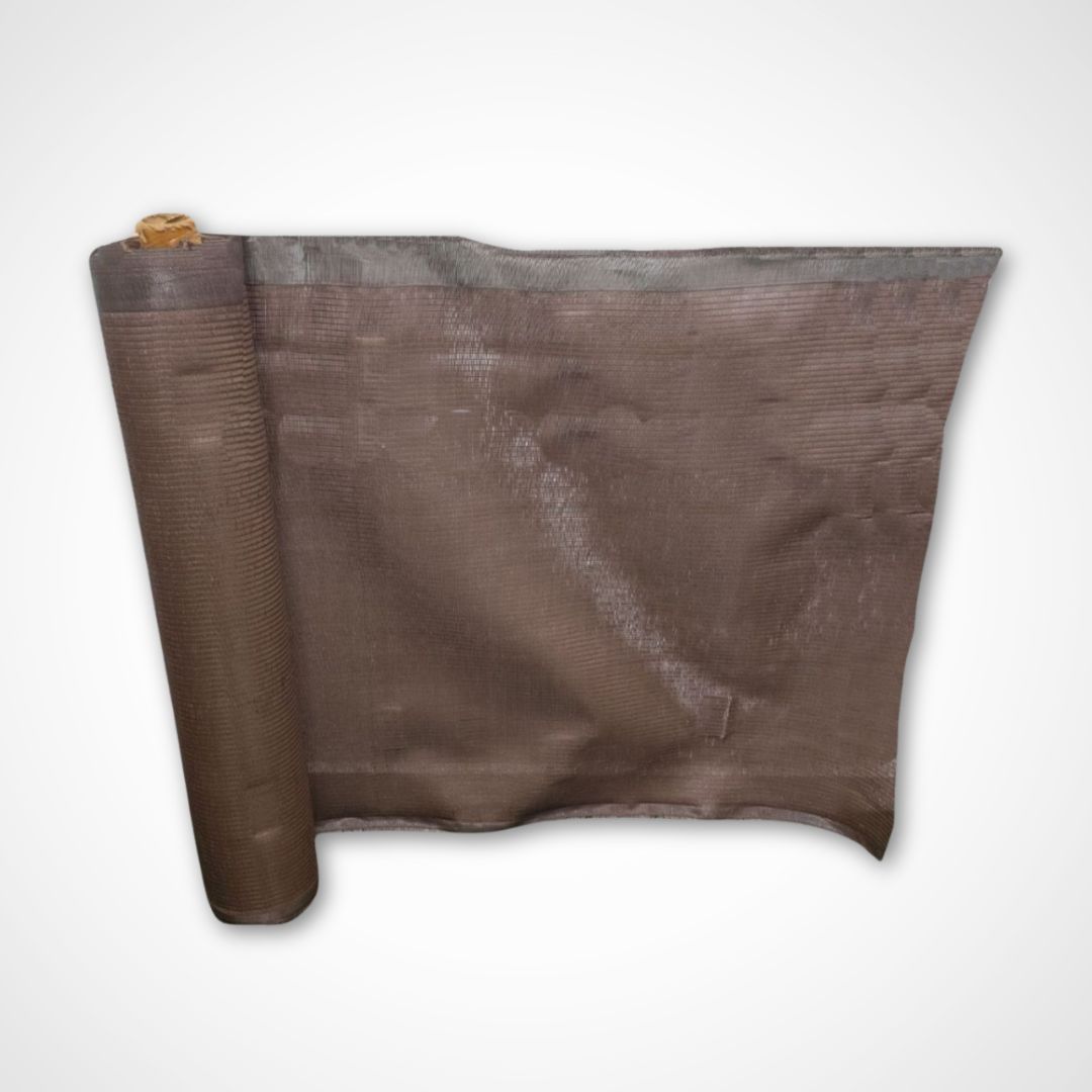 Malla Ocultación| 1X50M| Composición 100% Poliamida Alta Densidad| 80% Ocultación| Malla Sombreo| Marron