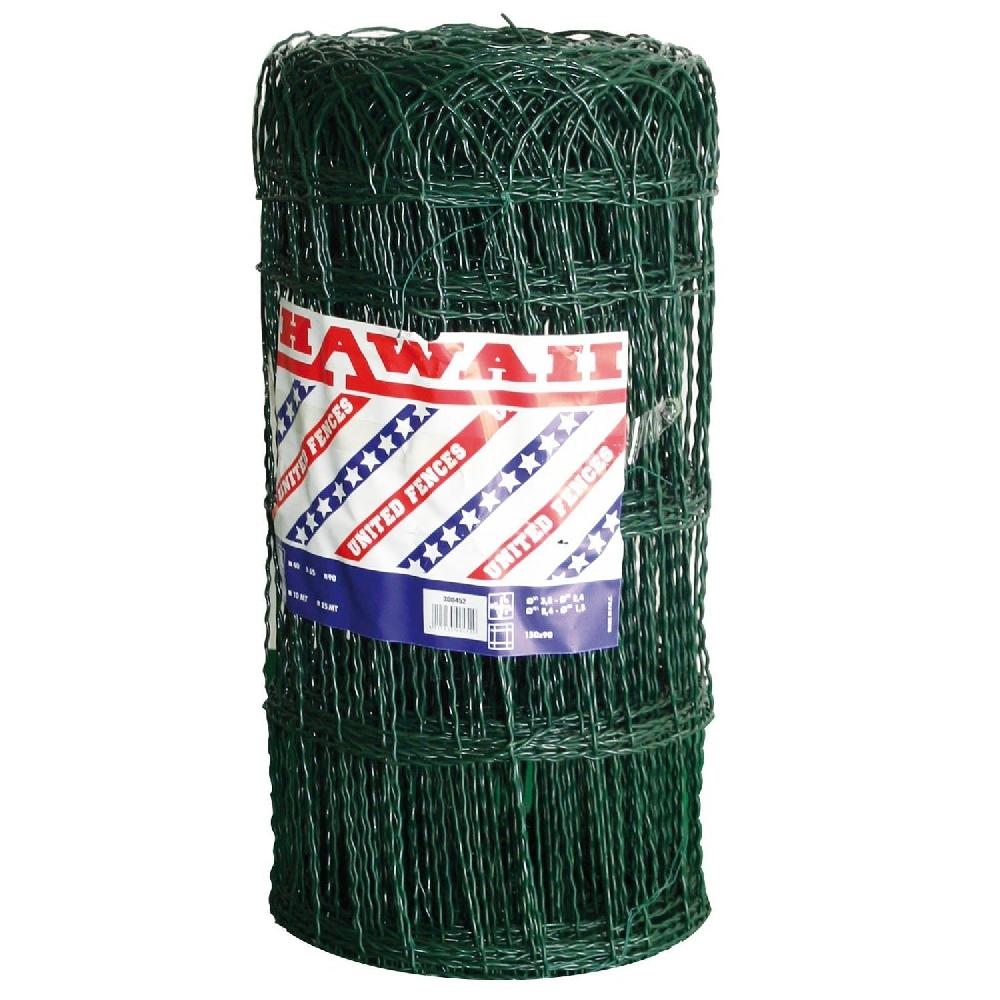 Malla para parterres de acero galvanizado y plastificado con malla de 150x90mm rollo de 10mt. - ALTURA 40cm