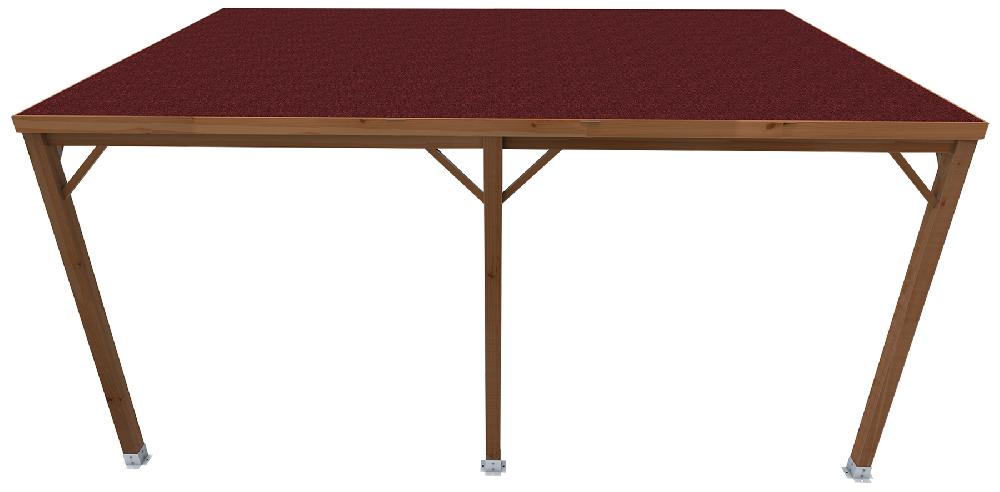 Marquesina De Madera Aitana Marrón De 300x500 Cm