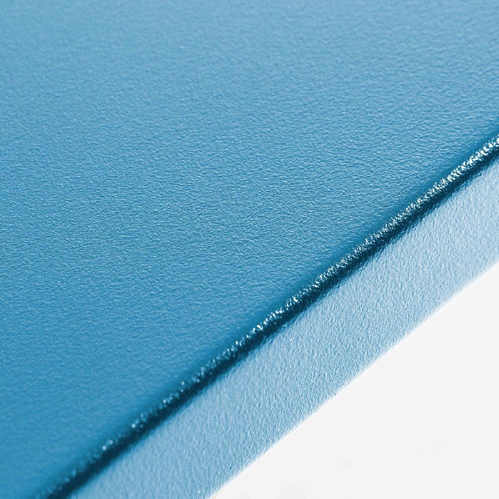 Mesa Alta De Comedor De Metal Azul Pacífico De 120 Cm Palavas - Oviala