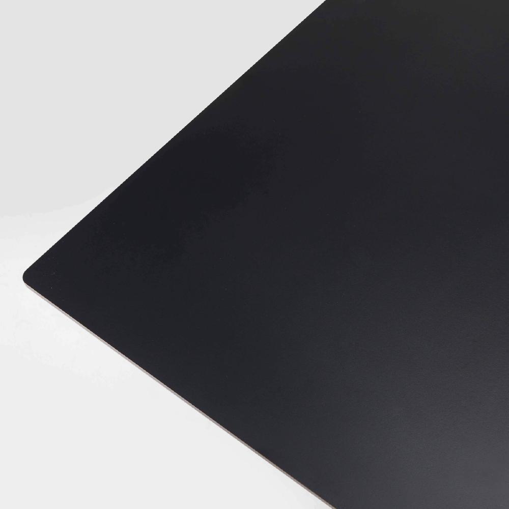 Mesa Alta De Jardín De 60x60 Cm Inclinable Laminada En Negro Opéra - Oviala