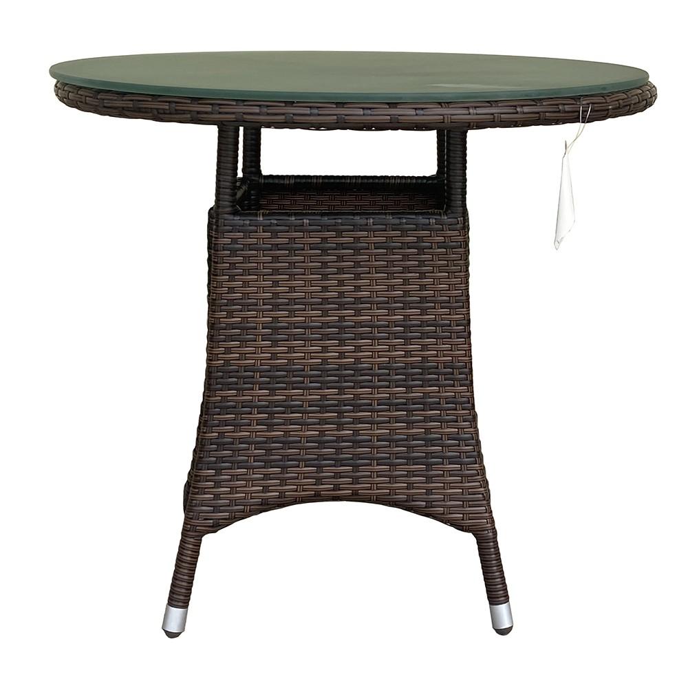 MESA ALUMINIO DADA MOKA 80CM