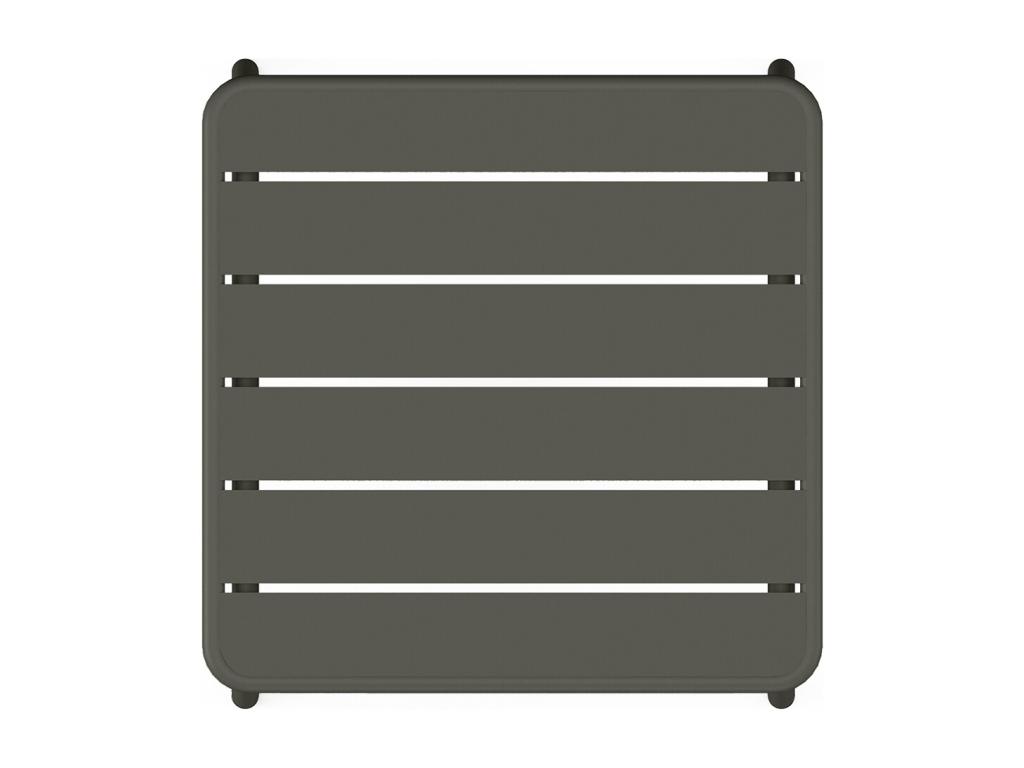 Mesa Auxiliar De Jardín Cuadrada De Metal - Gris Antracita - MIRMANDE De MYLIA