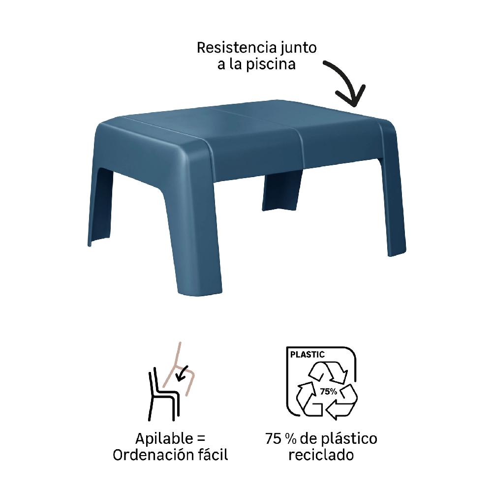Mesa Auxiliar De Jardín NATERIAL Halios Azul