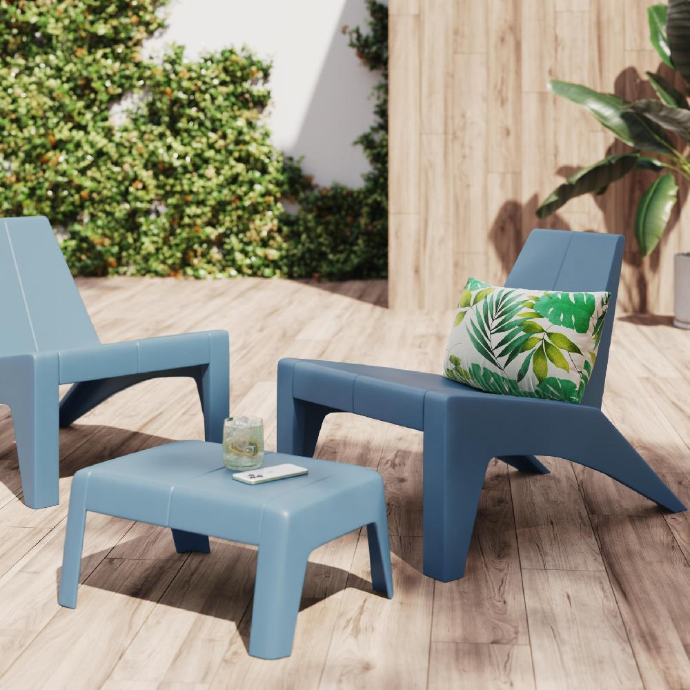 Mesa Auxiliar De Jardín NATERIAL Halios Azul