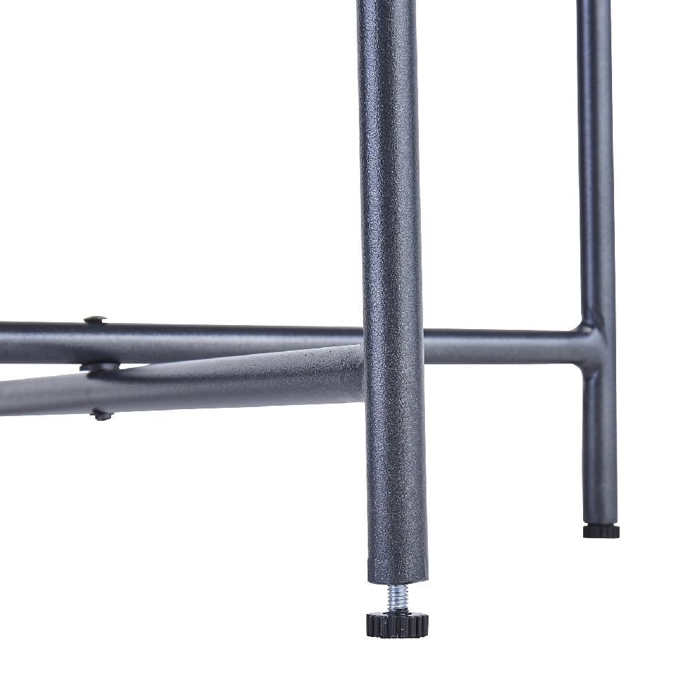 Mesa Auxiliar De Metal Naterial Mobis De ø 45 Cm Gris