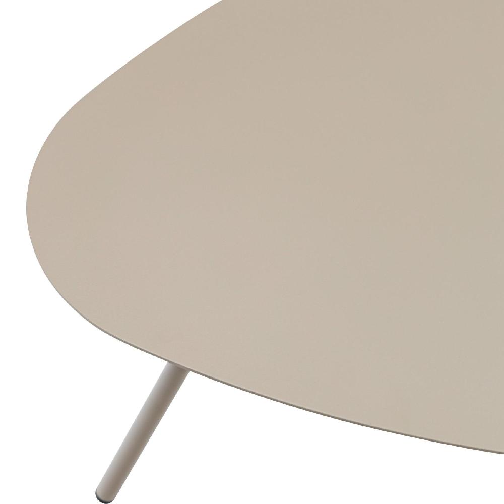 Mesa Auxiliar Galt Diam.60 Exterior Y Jardín De Aluminio Taupe