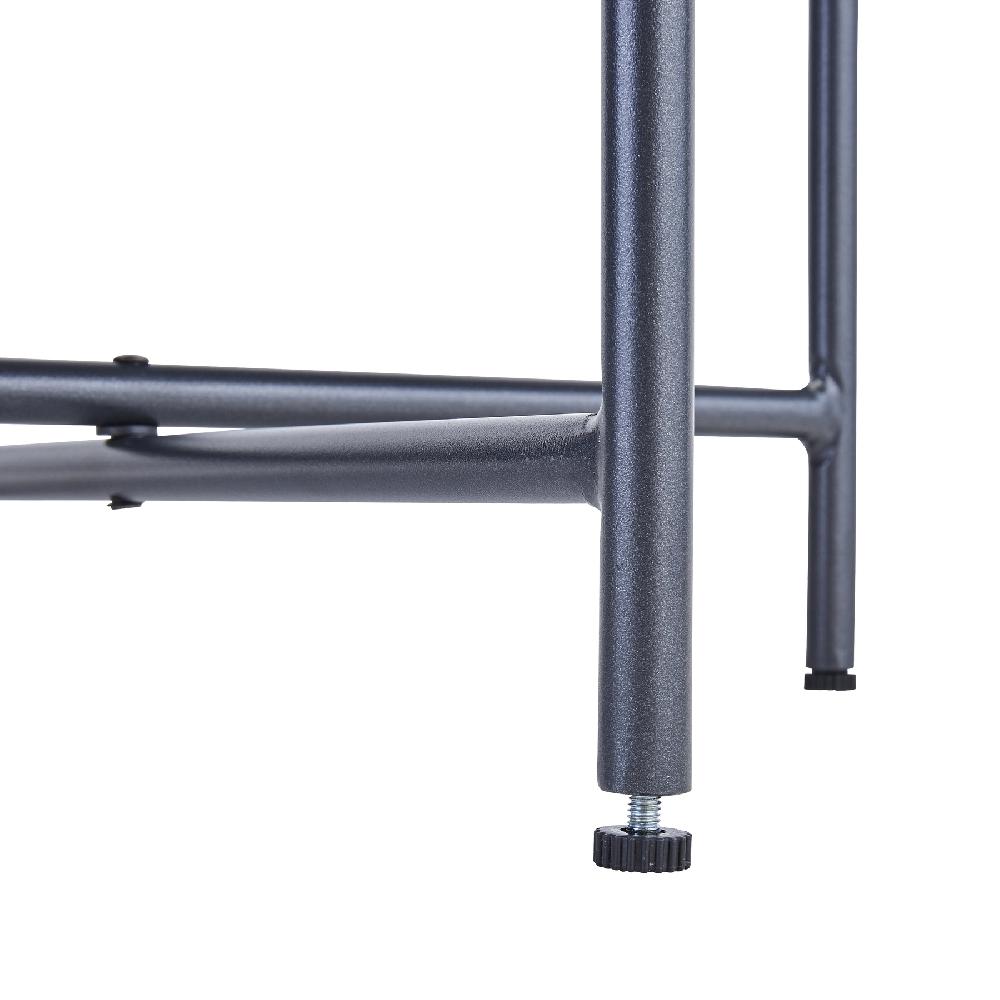 Mesa Auxiliar Naterial Mobis Efecto Cemento Gris De ø 43 Cm