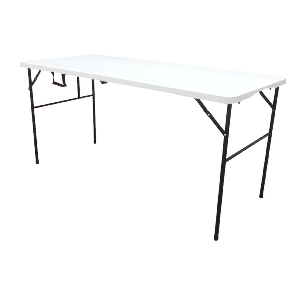 Mesa Catering Basic De Acero Blanco De 70 X 74 X 152 Cm