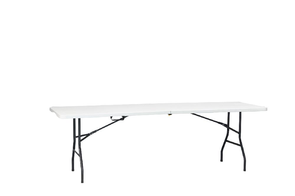 Mesa Catering Basic De Acero Blanco De 74 X 74 X 240 Cm