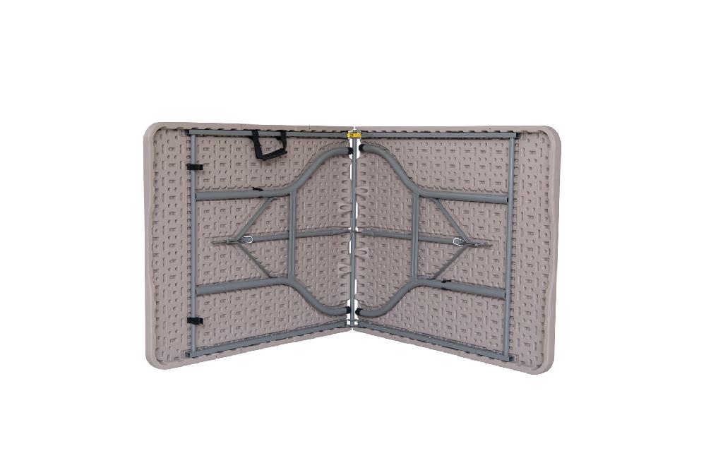 Mesa Catering Basic De Acero Topo De 74 X 74 X 180 Cm