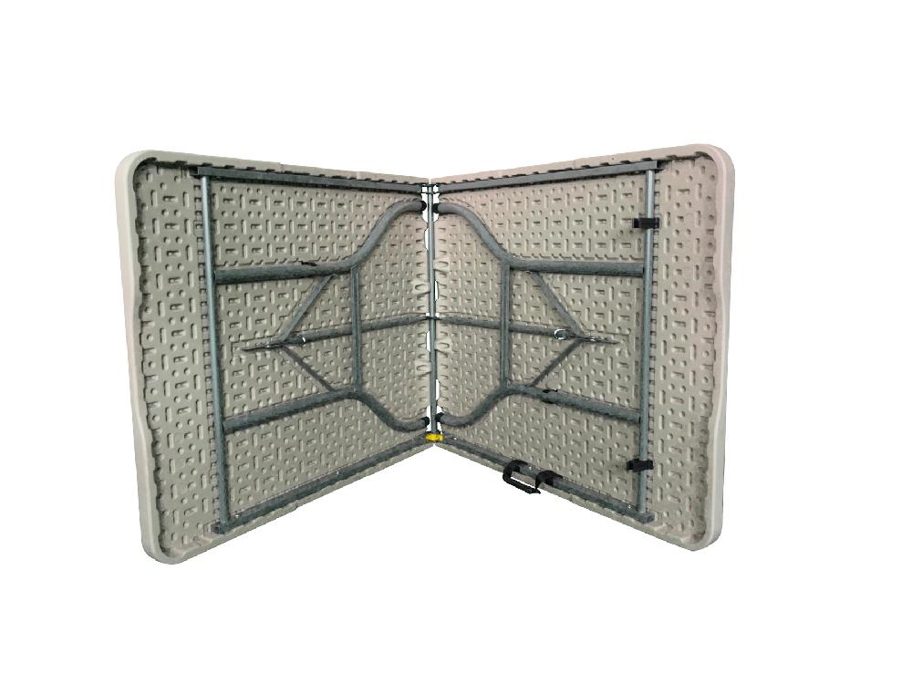 Mesa Catering Basic De Acero Topo De 74 X 74 X 180 Cm