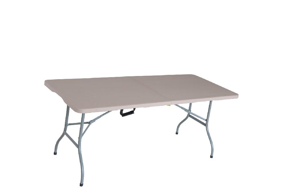 Mesa Catering Basic De Acero Topo De 74 X 74 X 180 Cm