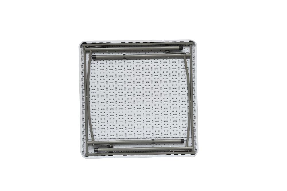 Mesa Catering De Acero Blanco De 86 X 74 X 86 Cm