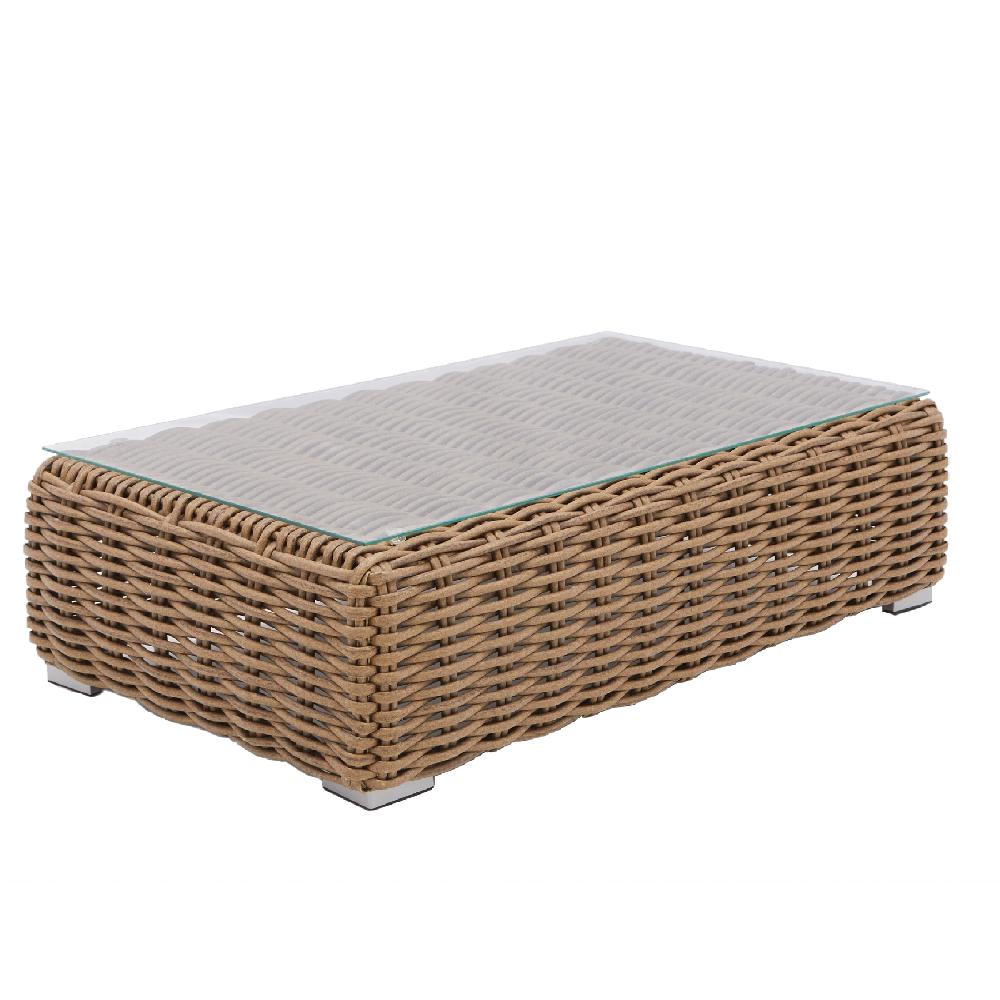 Mesa de centro de jardín NATERIAL Ayamo de aluminio de 70x33x120 cm