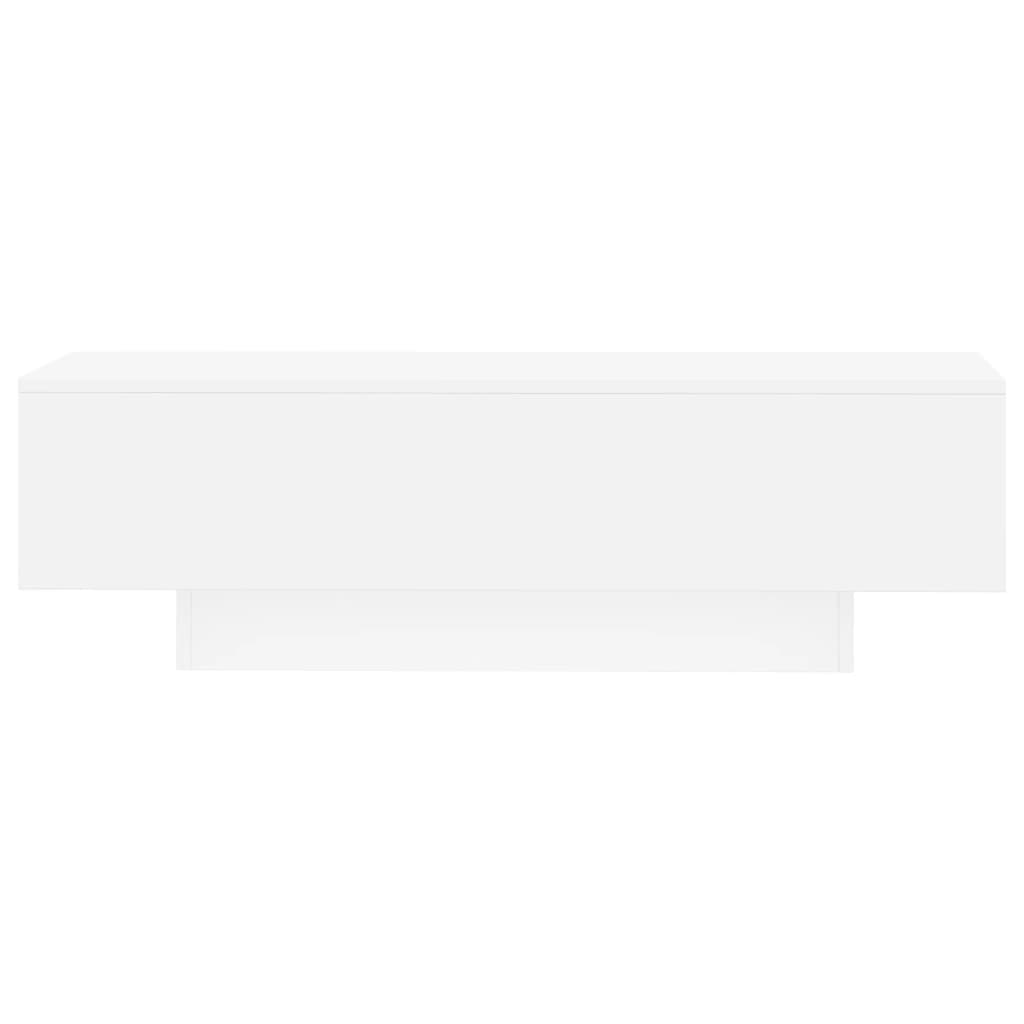 Mesa De Centro Madera De Ingeniería Blanco 100x49 5x31 Cm