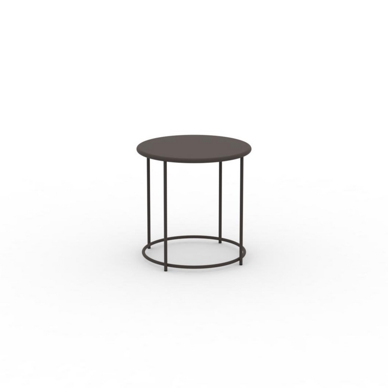 Mesa de centro redonda de metal "Daisy" cm Ø43x45h Bronce