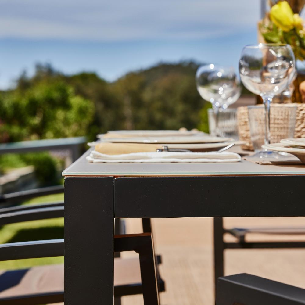 Mesa De Comedor / Balcón 70×70 Cm Marrón - Tokyo