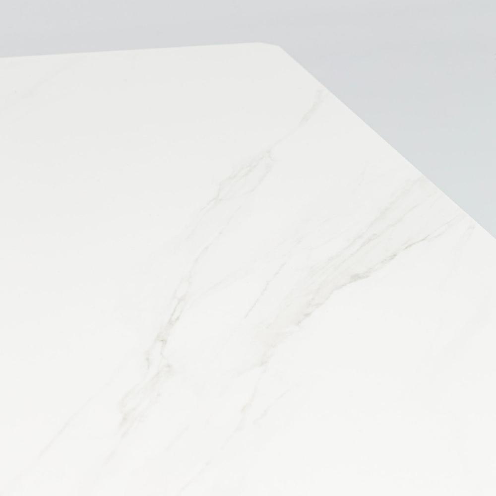 Mesa De Comedor Boori 160x90 Exterior Y Jardín De Aluminio Blanco Top Mesa Porcelánico Blanco