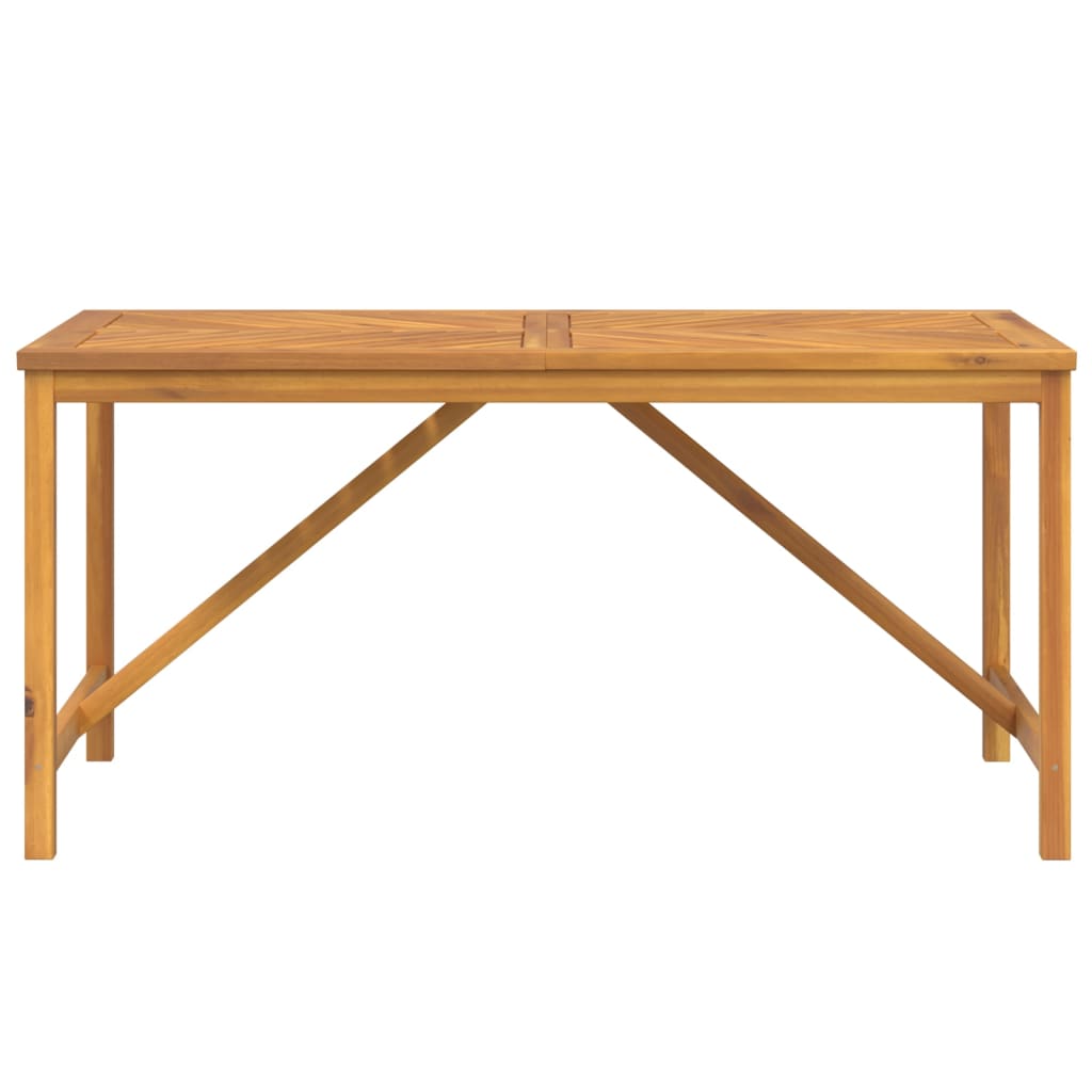 Mesa De Comedor De Jardín 150x90x74 Cm Madera Maciza De Acacia