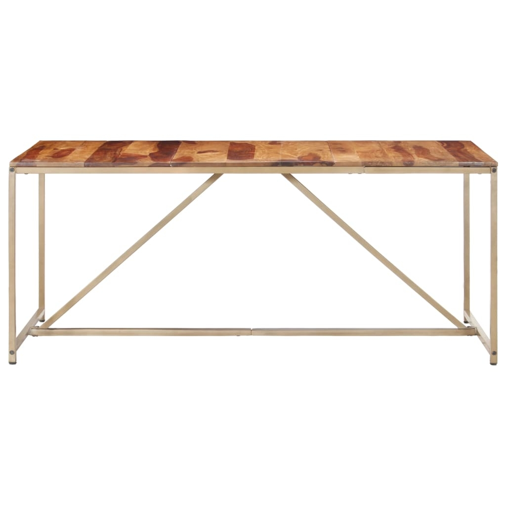 Mesa De Comedor De Madera Maciza De Sheesham 180x90x76 Cm