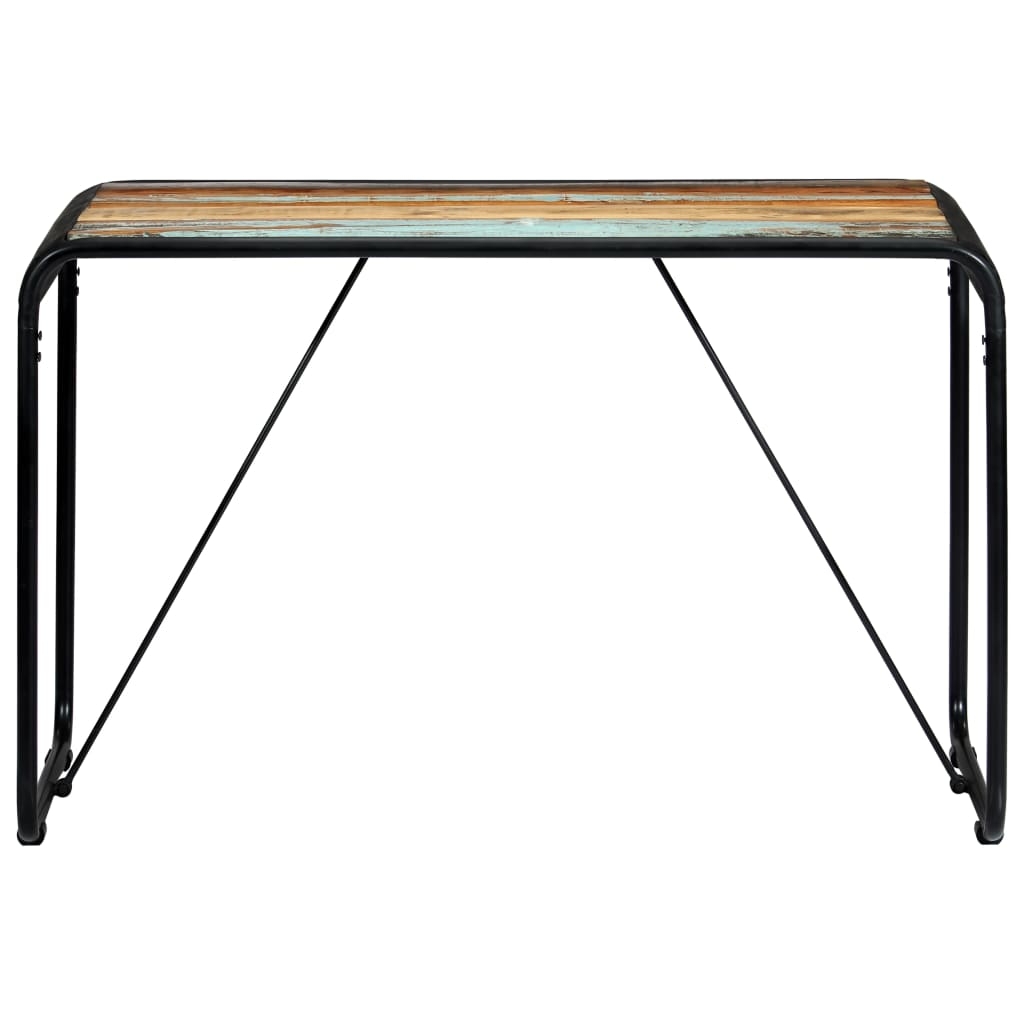 Mesa De Comedor De Madera Maciza Reciclada 118x60x76 Cm