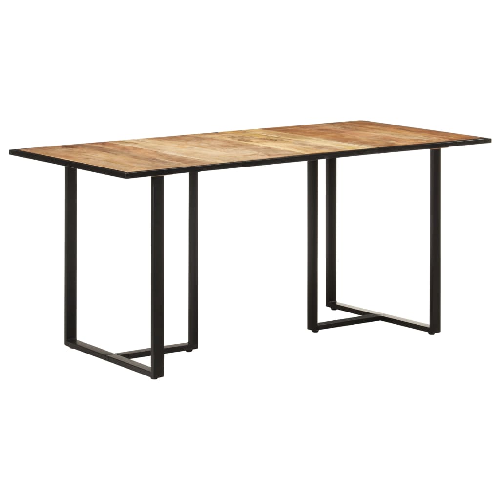 Mesa de comedor madera de mango rugosa 160 cm