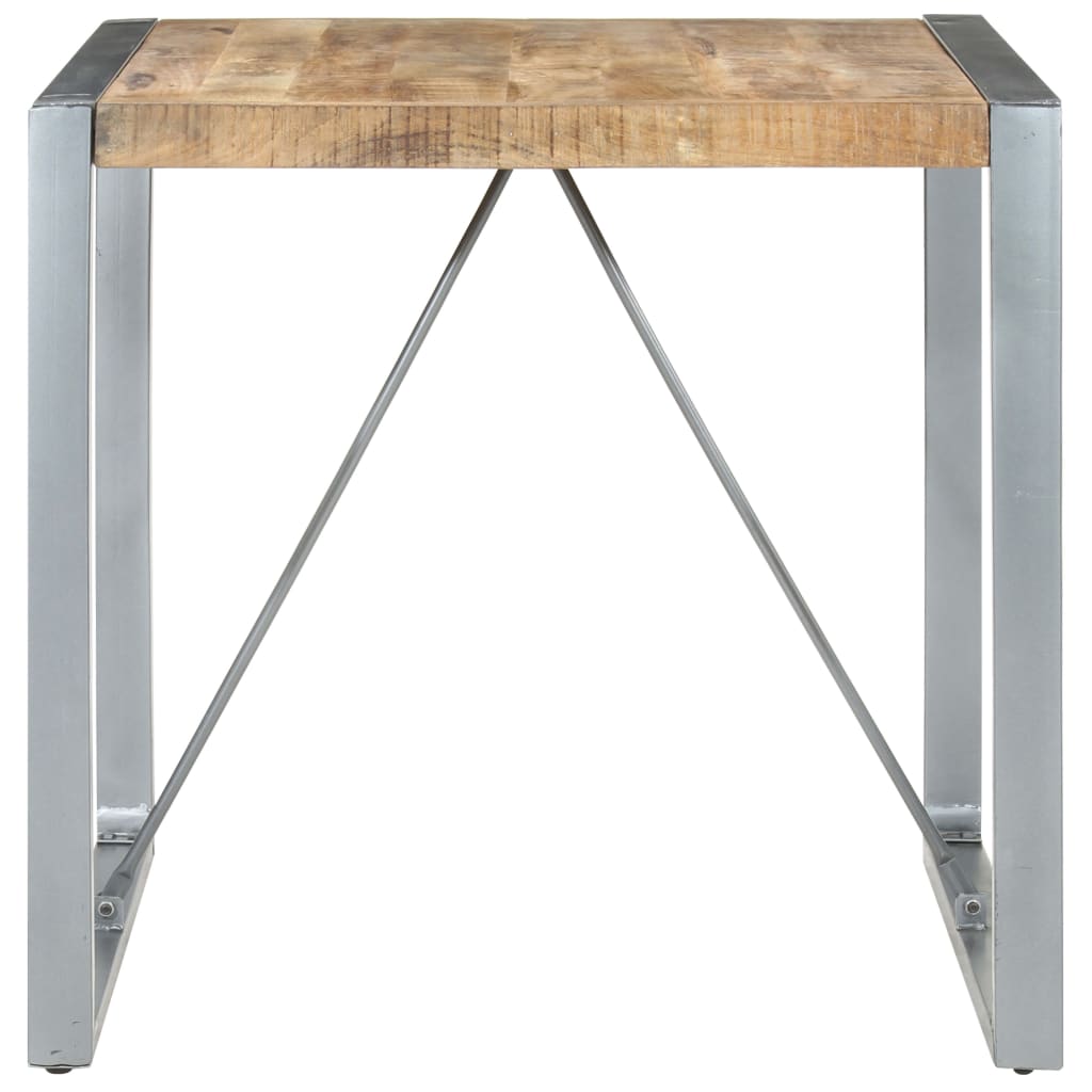 Mesa De Comedor Madera De Mango Rugosa 80x80x75 Cm