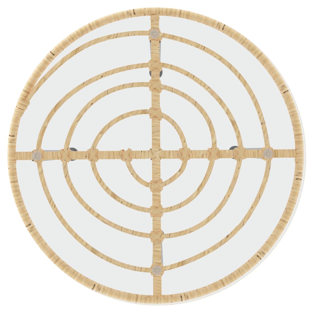 Mesa De Comedor Ø 55 Cm Vidrio Templado Y Acero