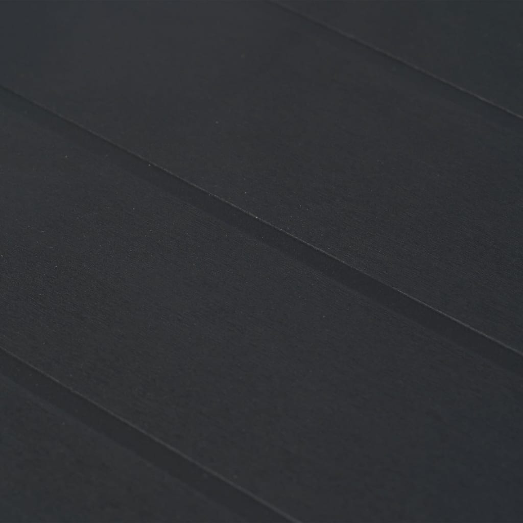 Mesa De Jardín Antracita 150x90x72 Cm Plástico Aspecto Ratán